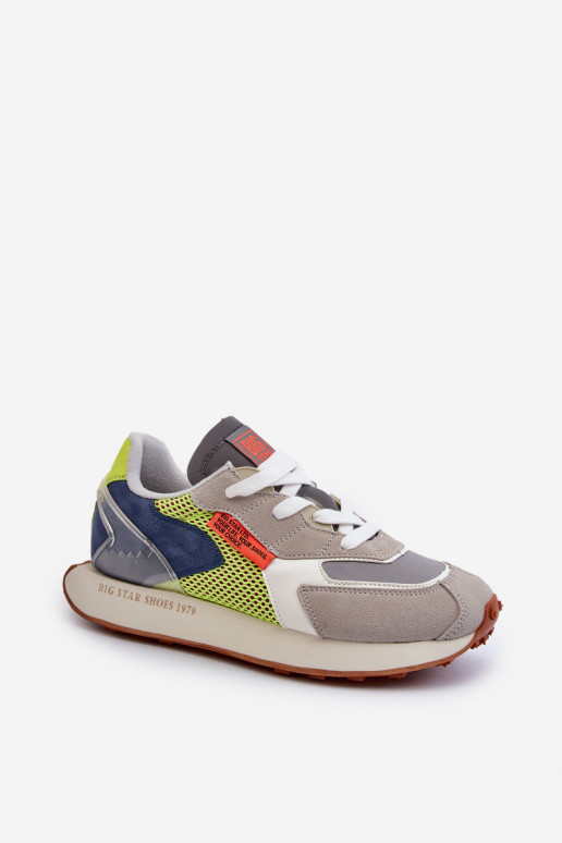 Turnschuhe Sneakers Stilvollllschuhe Männlich Memory Foam System Big Star NN174344 graue Farbe Turnschuhe Sneakers Stilvollllschuhe Männlich Memory Foam System Big Star NN174344 graue Farbe