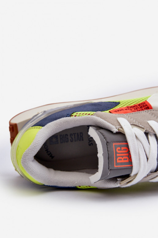 Turnschuhe Sneakers Stilvollllschuhe Männlich Memory Foam System Big Star NN174344 graue Farbe Turnschuhe Sneakers Stilvollllschuhe Männlich Memory Foam System Big Star NN174344 graue Farbe