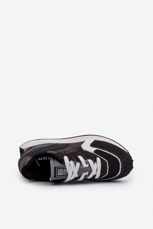 Turnschuhe Sneakers Stilvollllschuhe Männlich Memory Foam System Big Star NN174347 schZuarze Farbe Turnschuhe Sneakers Stilvollllschuhe Männlich Memory Foam System Big Star NN174347 schZuarze Farbe