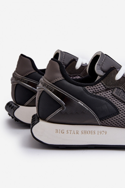 Turnschuhe Sneakers Stilvollllschuhe Männlich Memory Foam System Big Star NN174347 schZuarze Farbe Turnschuhe Sneakers Stilvollllschuhe Männlich Memory Foam System Big Star NN174347 schZuarze Farbe