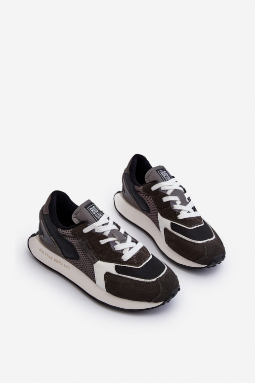 Turnschuhe Sneakers Stilvollllschuhe Männlich Memory Foam System Big Star NN174347 schZuarze Farbe Turnschuhe Sneakers Stilvollllschuhe Männlich Memory Foam System Big Star NN174347 schZuarze Farbe