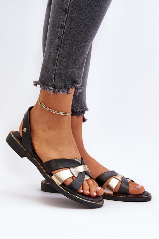 Zazoo 40382 Damensandalen Haut schZuarze Farbe Zazoo 40382 Damensandalen Haut schZuarze Farbe