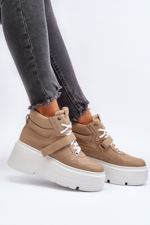 Zazoo 3450 Haut Sneakers Stilvollllschuhe Feminin Beige Zazoo 3450 Haut Sneakers Stilvollllschuhe Feminin Beige