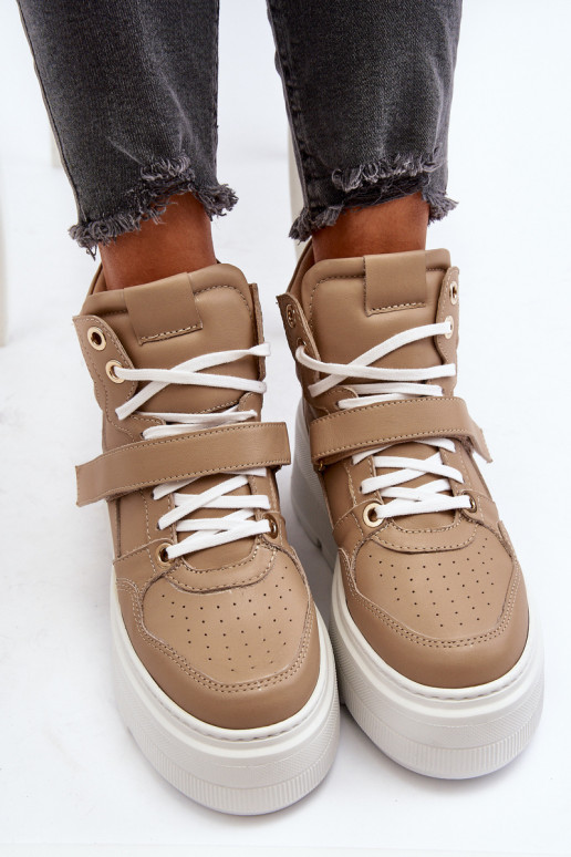 Zazoo 3450 Haut Sneakers Stilvollllschuhe Feminin Beige Zazoo 3450 Haut Sneakers Stilvollllschuhe Feminin Beige