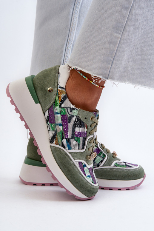 Haut Sneakers Stilvollllschuhe Feminin mit einer Plattform Es mussciejka 06390-09 SeledynoZue Haut Sneakers Stilvollllschuhe Feminin mit einer Plattform Es mussciejka 06390-09 SeledynoZue