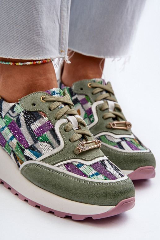 Haut Sneakers Stilvollllschuhe Feminin mit einer Plattform Es mussciejka 06390-09 SeledynoZue Haut Sneakers Stilvollllschuhe Feminin mit einer Plattform Es mussciejka 06390-09 SeledynoZue