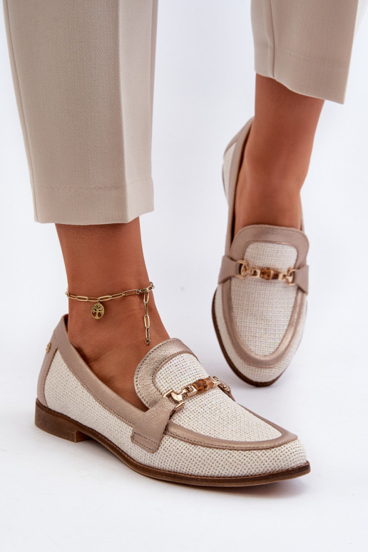 Haut Mokassins mit Ornamenten goldene Farbe Es mussciejka 06442-25 goldene Farbe Haut Mokassins mit Ornamenten goldene Farbe Es mussciejka 06442-25 goldene Farbe