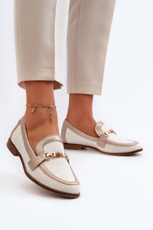 Haut Mokassins mit Ornamenten goldene Farbe Es mussciejka 06442-25 goldene Farbe Haut Mokassins mit Ornamenten goldene Farbe Es mussciejka 06442-25 goldene Farbe