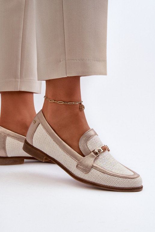 Haut Mokassins mit Ornamenten goldene Farbe Es mussciejka 06442-25 goldene Farbe Haut Mokassins mit Ornamenten goldene Farbe Es mussciejka 06442-25 goldene Farbe