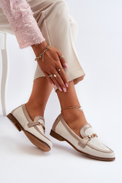 Haut Mokassins mit Ornamenten goldene Farbe Es mussciejka 06442-25 goldene Farbe Haut Mokassins mit Ornamenten goldene Farbe Es mussciejka 06442-25 goldene Farbe