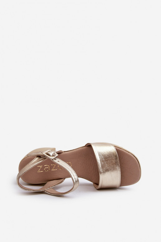 Zazoo 40386 Feminin Damensandalen Klocke goldene Farbe Zazoo 40386 Feminin Damensandalen Klocke goldene Farbe