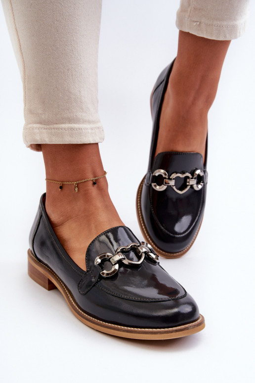 Haut Feminin Lackierte Mokassins Laura Messi 2760 Dunkelblau Haut Feminin Lackierte Mokassins Laura Messi 2760 Dunkelblau