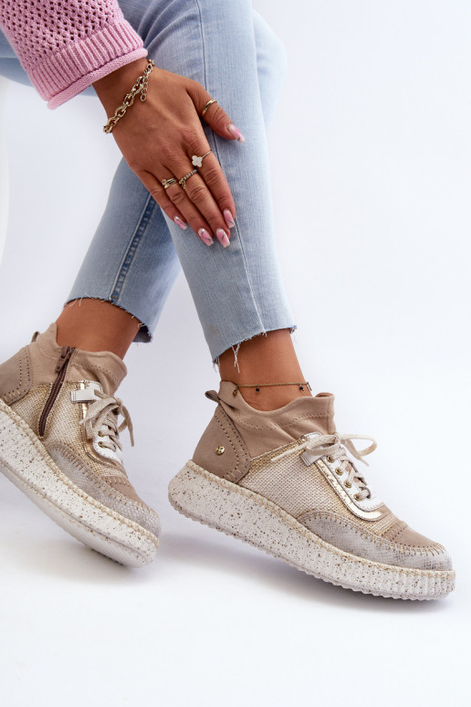 aus INildleder Schuhe Feminin Es mussciejka 06405-04 Beige aus INildleder Schuhe Feminin Es mussciejka 06405-04 Beige