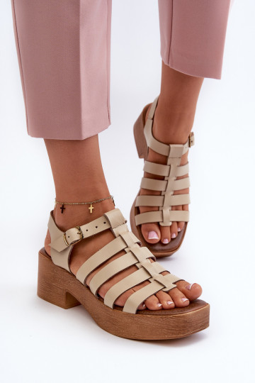 Zazoo 40410 Damensandalen Feminin Beige