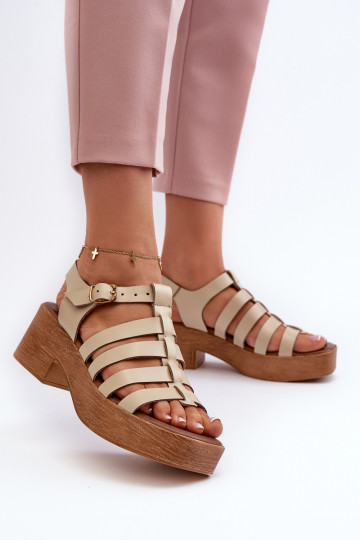 Zazoo 40410 Damensandalen Feminin Beige 2