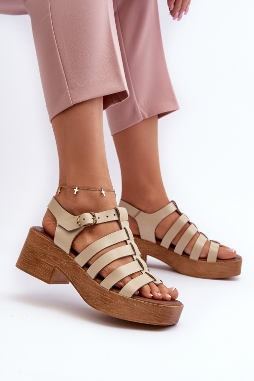 Zazoo 40410 Damensandalen Feminin Beige Zazoo 40410 Damensandalen Feminin Beige