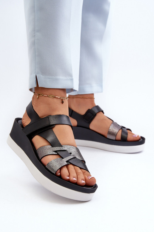 Zazoo 40397 Feminin Damensandalen mit einer Plattform schZuarze Farbe Zazoo 40397 Feminin Damensandalen mit einer Plattform schZuarze Farbe