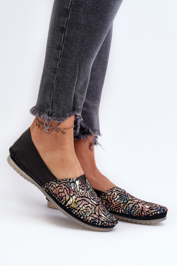 Feminin Ballerinas Es mussciejka 1930B-01 schZuarze Farbe 2