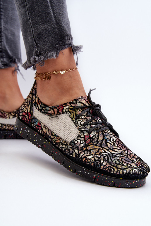 Gemustert Schuhe Feminin Es mussciejka 06347-01 schZuarze Farbe Gemustert Schuhe Feminin Es mussciejka 06347-01 schZuarze Farbe