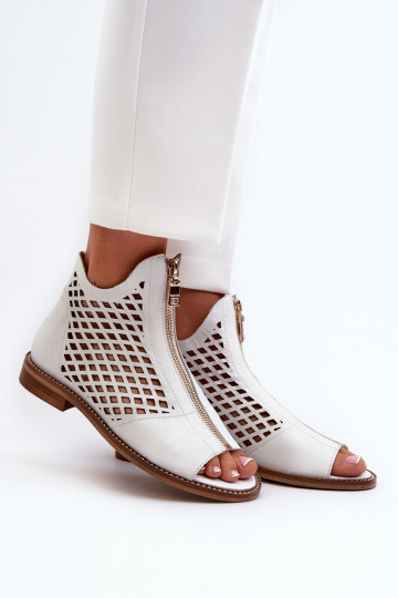 Zazoo 977/L Haut Durchbrochene Sandalen Zum Schloss Zueiße Farbe 2