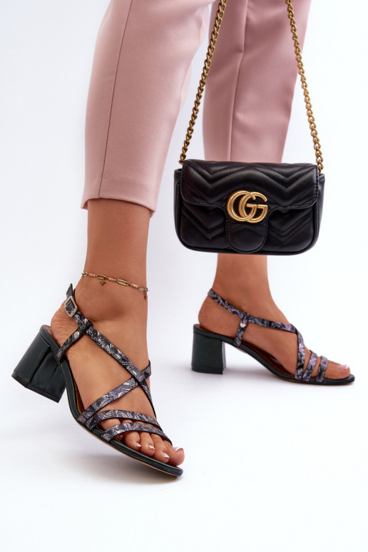 Damensandalen mit niedrigen Absätzen Es mussciejka 06653-09 Khaki-Farbe-Farbe Damensandalen mit niedrigen Absätzen Es mussciejka 06653-09 Khaki-Farbe-Farbe