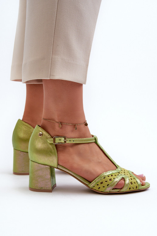 Sandalen Haut Feminin mit Absätzen Es mussciejka 06551-09 Kalkstein Sandalen Haut Feminin mit Absätzen Es mussciejka 06551-09 Kalkstein