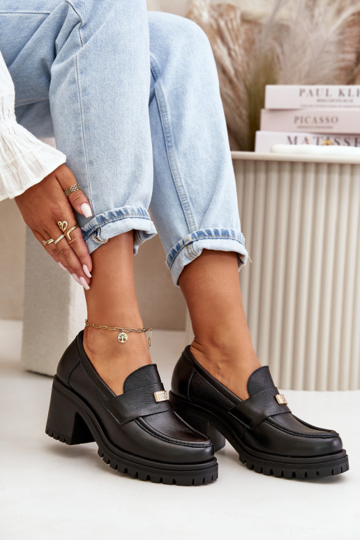 Zazoo 20168 Eleganter Stil Schuhe Feminin mit Absätzen Ermöglichtturleder schZuarze Farbe Zazoo 20168 Eleganter Stil Schuhe Feminin mit Absätzen Ermöglichtturleder schZuarze Farbe