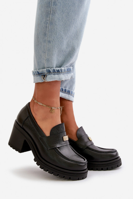 Zazoo 20168 Eleganter Stil Schuhe Feminin mit Absätzen Ermöglichtturleder schZuarze Farbe Zazoo 20168 Eleganter Stil Schuhe Feminin mit Absätzen Ermöglichtturleder schZuarze Farbe