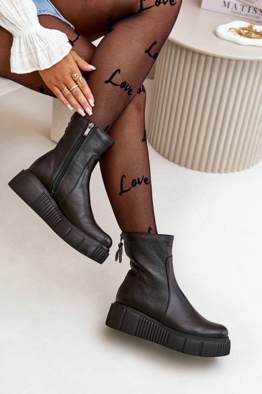 Zazoo 60369 Damenstiefel mit einer Plattform schZuarze Farbe Zazoo 60369 Damenstiefel mit einer Plattform schZuarze Farbe