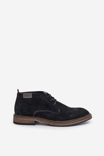INildlederschuhe Männlich mit Schnürsenkeln Big Star OO174146 schZuarze Farbe 2
