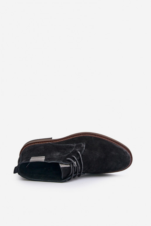 INildlederschuhe Männlich mit Schnürsenkeln Big Star OO174146 schZuarze Farbe INildlederschuhe Männlich mit Schnürsenkeln Big Star OO174146 schZuarze Farbe