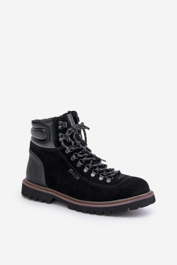 aus INildleder sich Zuarm laufen Stiefel Schuhe Männlich Big Star OO174643 Hi-Poly System schZuarze Farbe
