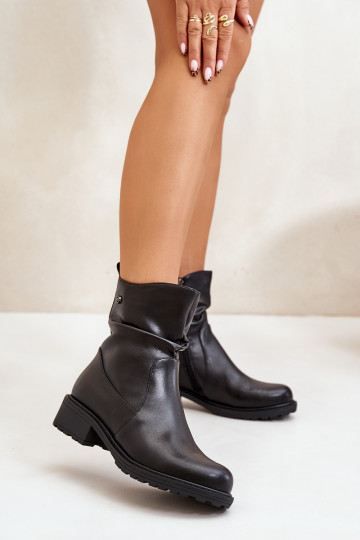 Haut Damenstiefel sich Zuarm laufen Mit Rüschen schZuarze Farbe Vinceza 66714 2