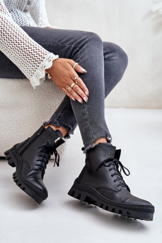 Zazoo 2831 Damenstiefel Aus Ermöglichtturleder schZuarze Farbe