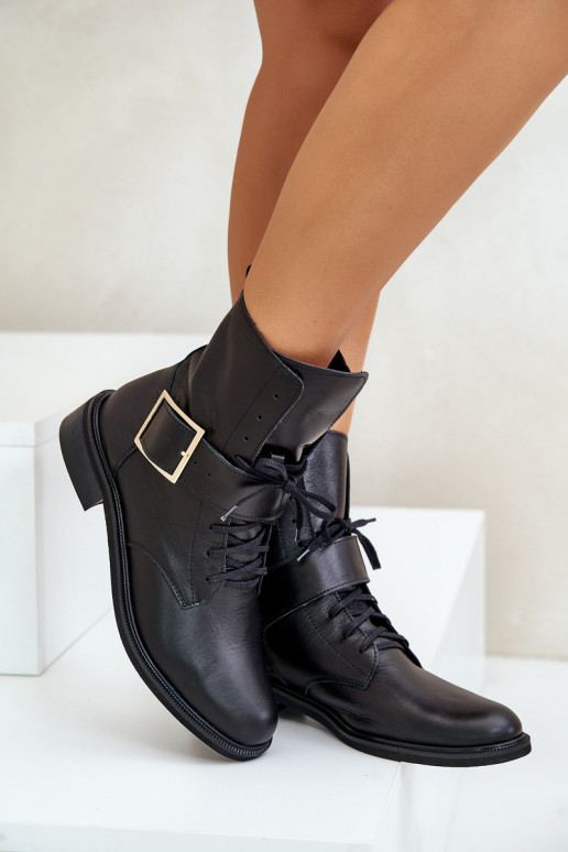 Zazoo 2949 Haut Stiefel mit Schnallen schZuarze Farbe Zazoo 2949 Haut Stiefel mit Schnallen schZuarze Farbe