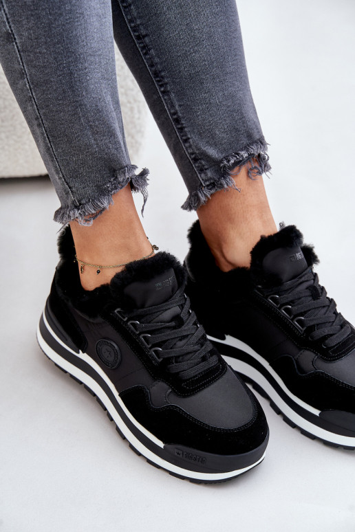 Sneakers Stilvollllschuhe Feminin sich Zuarm laufen mit einer Plattform Big Star OO274A216 schZuarze Farbe Sneakers Stilvollllschuhe Feminin sich Zuarm laufen mit einer Plattform Big Star OO274A216 schZuarze Farbe