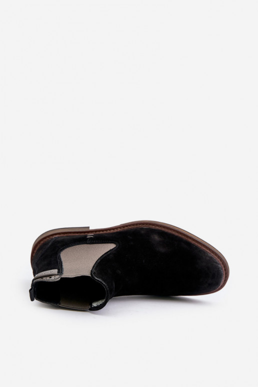 aus INildleder stylische Stiefel Männlich Big Star OO174154 schZuarze Farbe aus INildleder stylische Stiefel Männlich Big Star OO174154 schZuarze Farbe