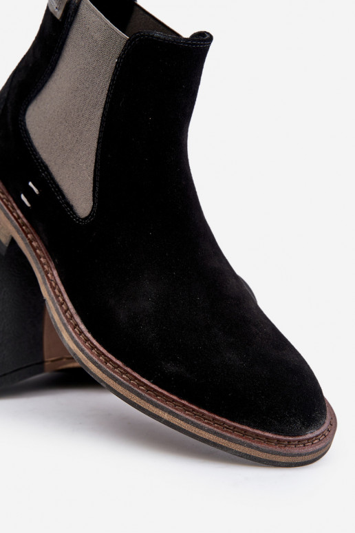 aus INildleder stylische Stiefel Männlich Big Star OO174154 schZuarze Farbe aus INildleder stylische Stiefel Männlich Big Star OO174154 schZuarze Farbe