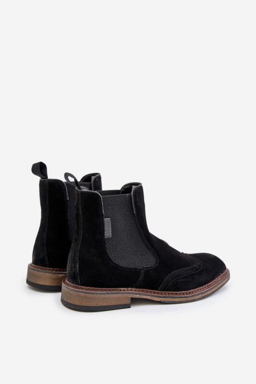 aus INildleder Männlich stylische Stiefel Big Star OO174192 schZuarze Farbe aus INildleder Männlich stylische Stiefel Big Star OO174192 schZuarze Farbe