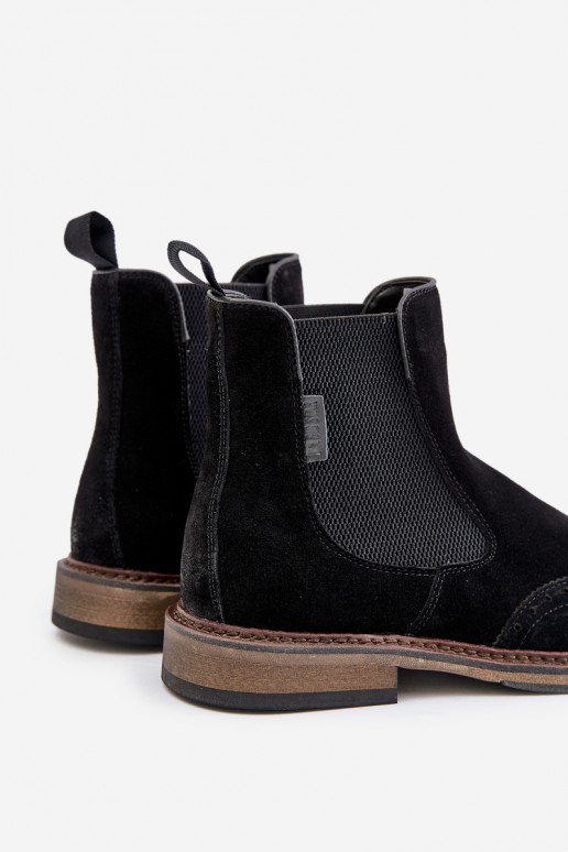 aus INildleder Männlich stylische Stiefel Big Star OO174192 schZuarze Farbe aus INildleder Männlich stylische Stiefel Big Star OO174192 schZuarze Farbe