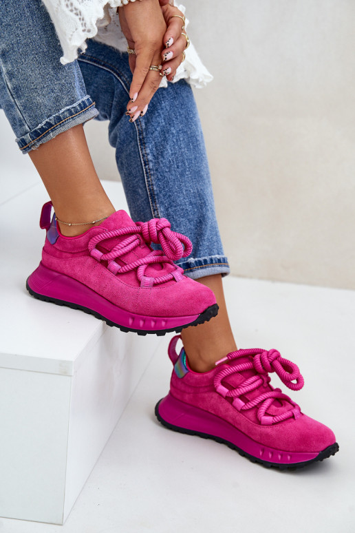 aus INildleder Sneakers Stilvollllschuhe FemininGrubym Schnürungm Artiker 54C1461 pinke Farbe aus INildleder Sneakers Stilvollllschuhe FemininGrubym Schnürungm Artiker 54C1461 pinke Farbe