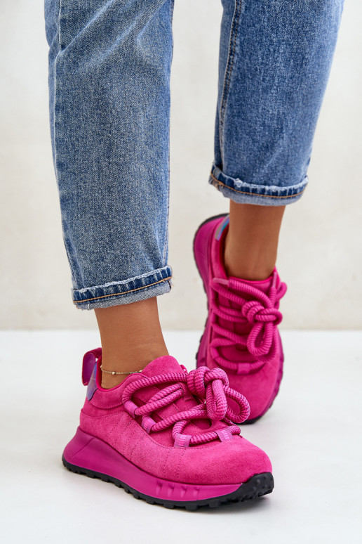 aus INildleder Sneakers Stilvollllschuhe FemininGrubym Schnürungm Artiker 54C1461 pinke Farbe aus INildleder Sneakers Stilvollllschuhe FemininGrubym Schnürungm Artiker 54C1461 pinke Farbe