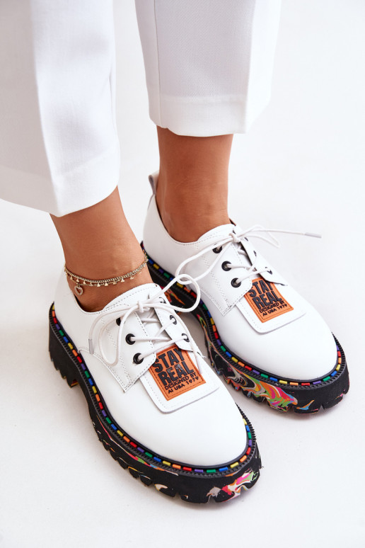 Haut Schuhe Feminin mit Schnürsenkeln Artiker 55C0500 Zueiße Farbe Haut Schuhe Feminin mit Schnürsenkeln Artiker 55C0500 Zueiße Farbe