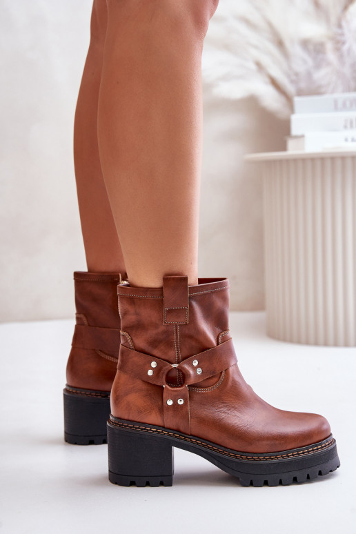 Damenstiefel Zum Schloss LeZuski 3435 braune Farbe