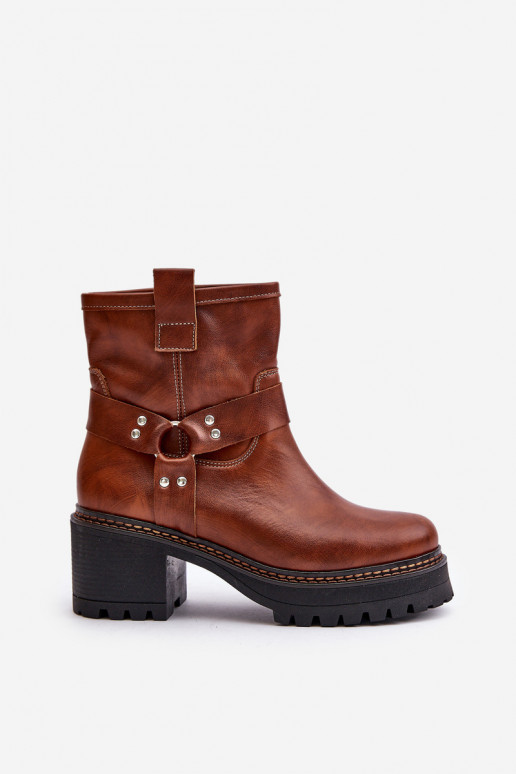 Damenstiefel Zum Schloss LeZuski 3435 braune Farbe