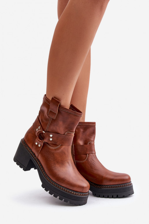 Damenstiefel Zum Schloss LeZuski 3435 braune Farbe