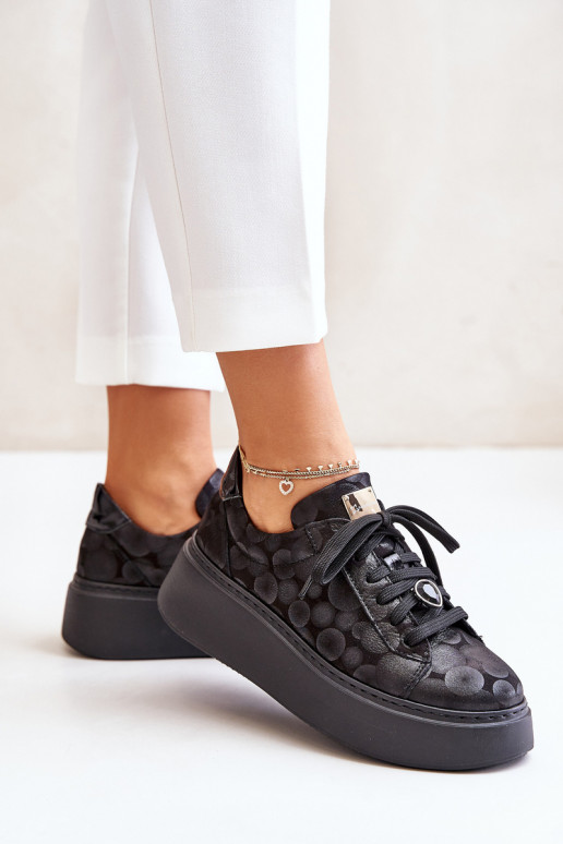 Haut Turnschuhe mit einer Plattform Es mussciejka 06191-42 schZuarze Farbe Haut Turnschuhe mit einer Plattform Es mussciejka 06191-42 schZuarze Farbe