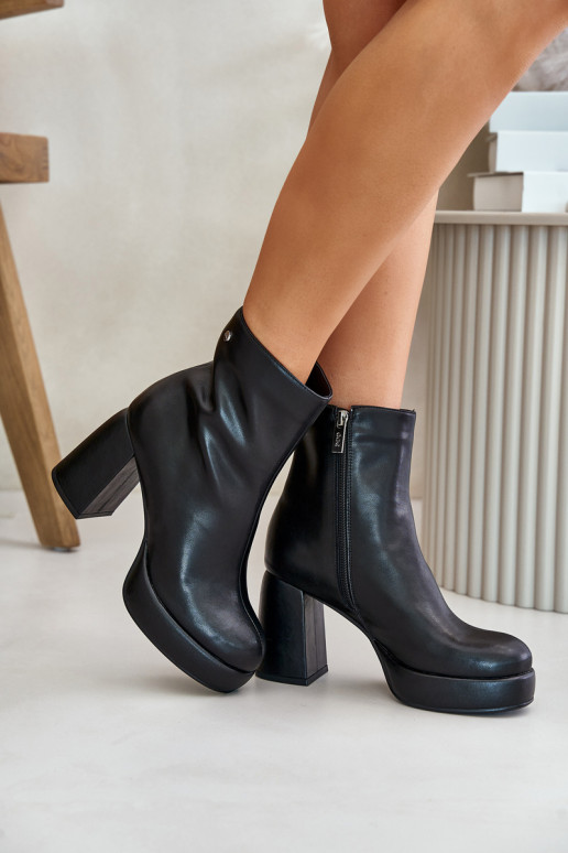 Stiefel mit Absätzen Aus Ermöglichtturleder GOE OO2N4166-IN2 schZuarze Farbe Stiefel mit Absätzen Aus Ermöglichtturleder GOE OO2N4166-IN2 schZuarze Farbe