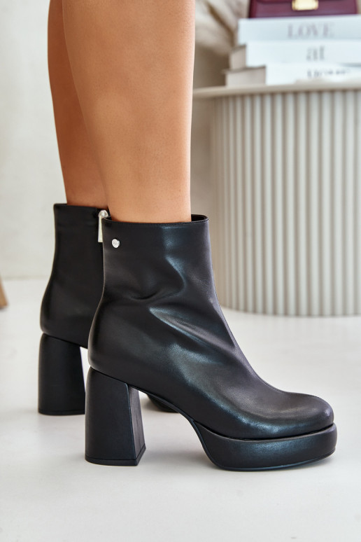 Stiefel mit Absätzen Aus Ermöglichtturleder GOE OO2N4166-IN2 schZuarze Farbe Stiefel mit Absätzen Aus Ermöglichtturleder GOE OO2N4166-IN2 schZuarze Farbe