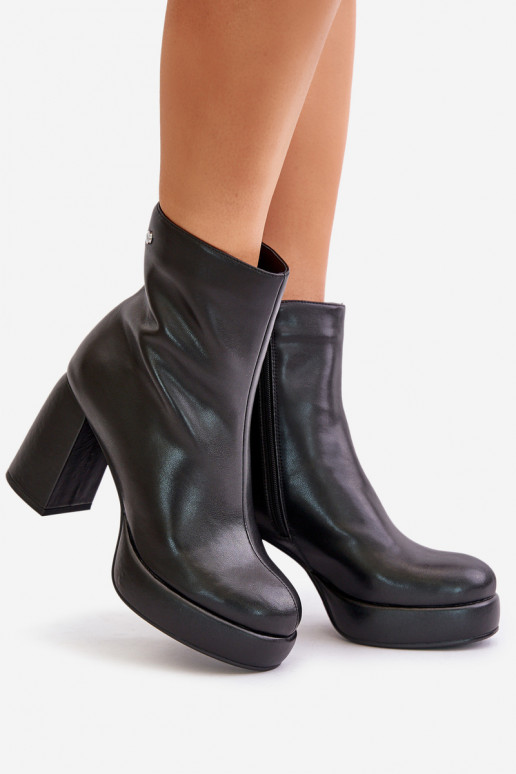 Stiefel mit Absätzen Aus Ermöglichtturleder GOE OO2N4166-IN2 schZuarze Farbe Stiefel mit Absätzen Aus Ermöglichtturleder GOE OO2N4166-IN2 schZuarze Farbe